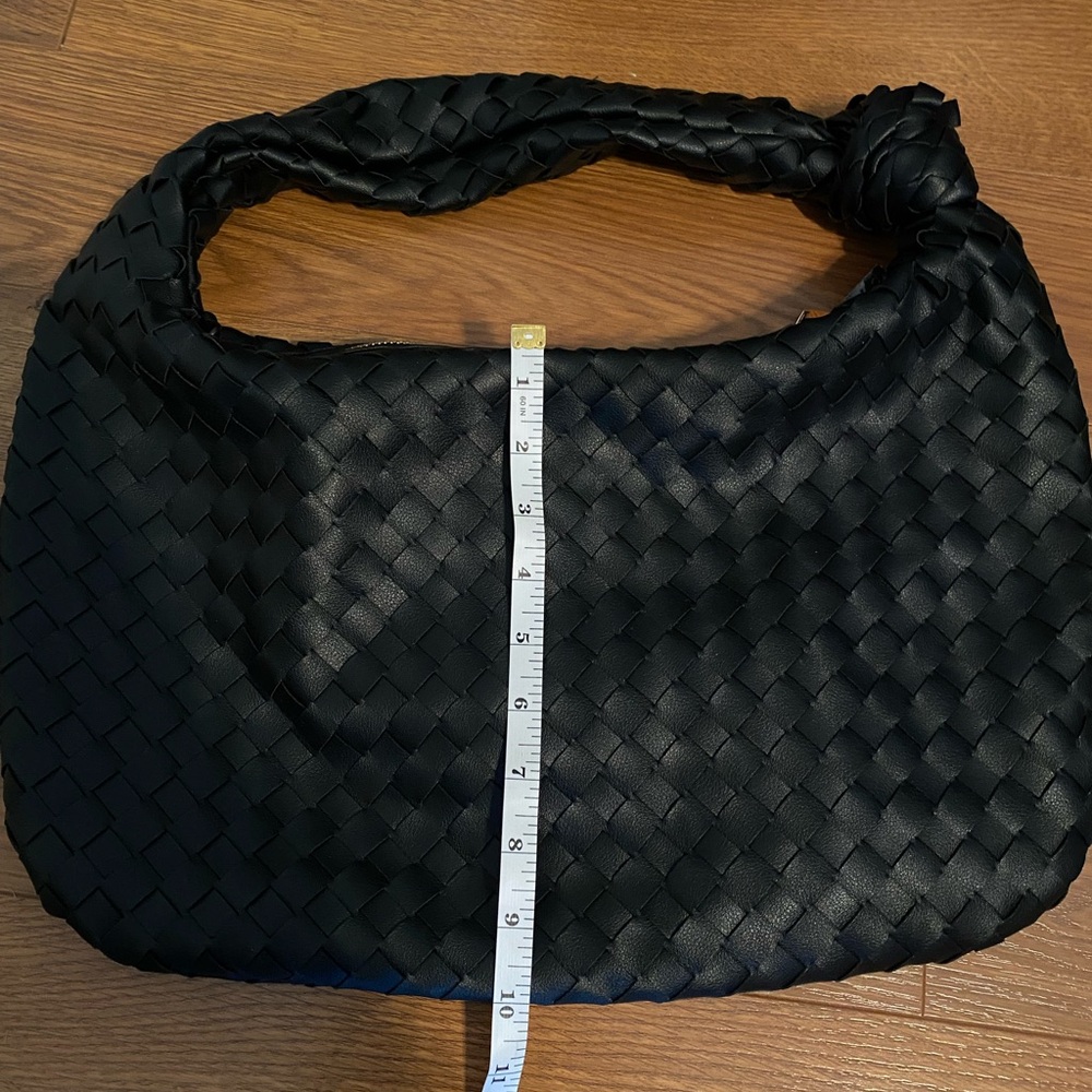 Black Woven “Vanessa” Hobo by Urban Expressions - Picture 6 of 10